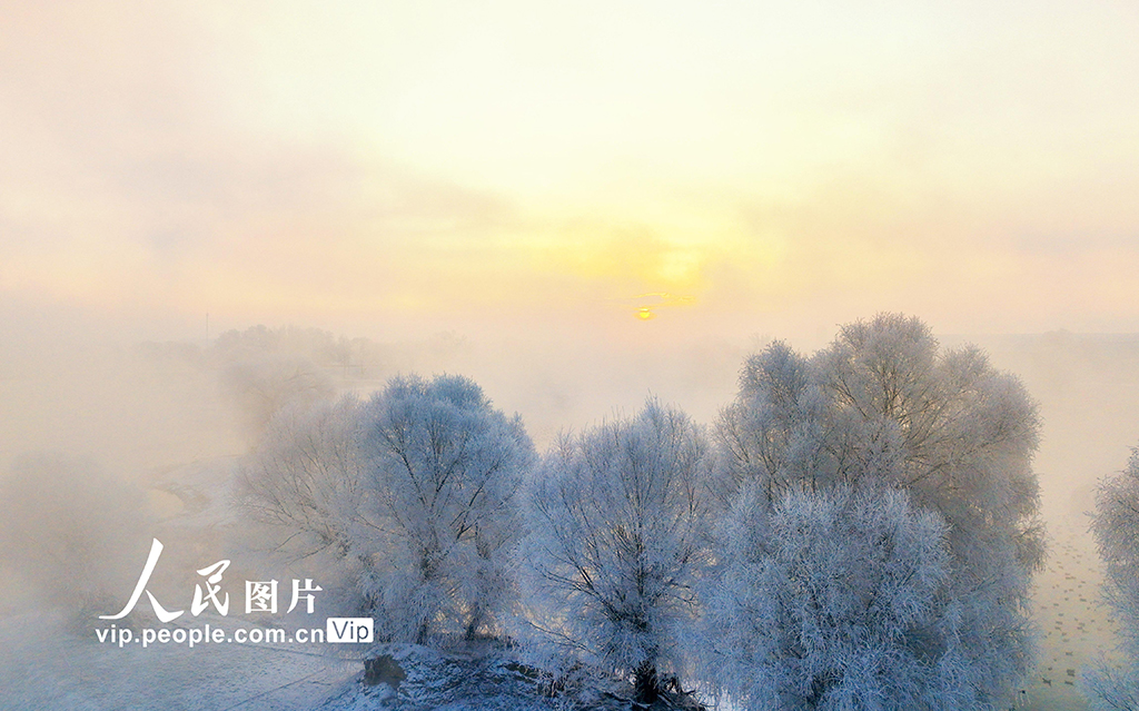 內(nèi)蒙古呼和浩特：霧凇美景 宛若仙境【2】